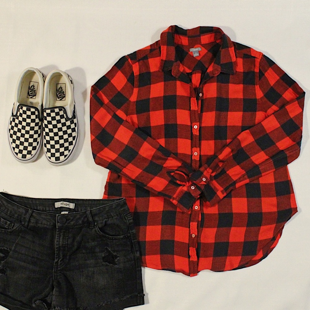 Aerie SZ: S Buffalo Plaid Shirt
